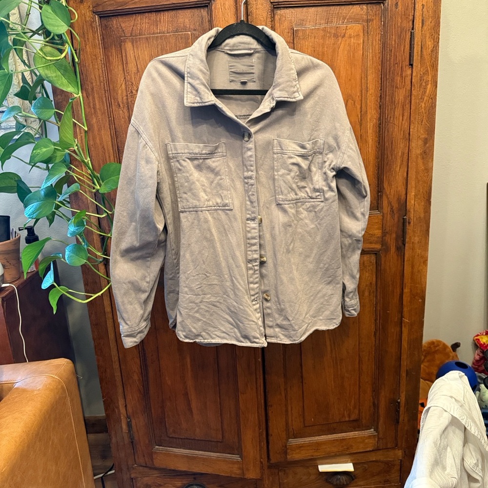 Thread & Supply Brownish Utility Shirt Jacket